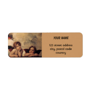 Raphael,Sistine Cherub Return Address Label