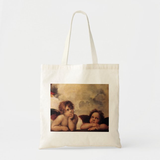 Raphael,Sistine Cherub Tote Bag (Front)