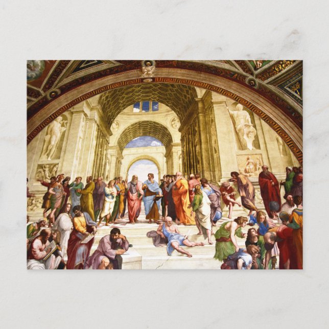 Raphael, The School of Athens (1509) Postcard (Front)