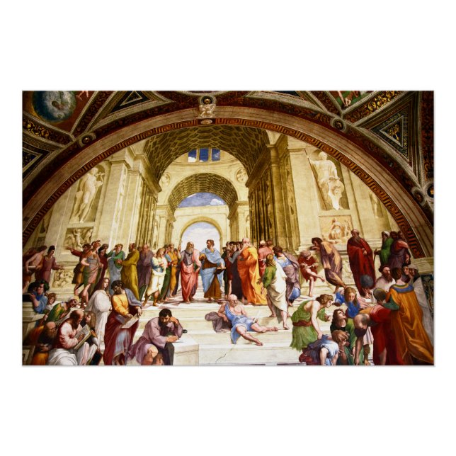 Raphael, The School of Athens (1509) Poster (Front)