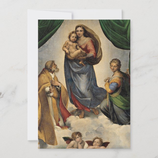 Raphael - The Sistine Madonna, Card (Front)