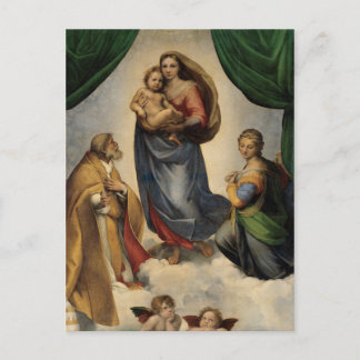 Raphael - The Sistine Madonna Postcard