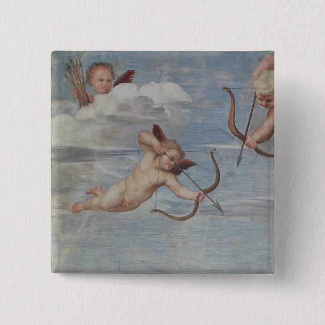 Raphael | The Triumph of Galatea 15 Cm Square Badge (Front)