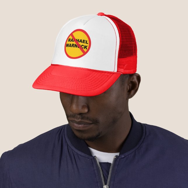 Raphael Warnock Danger Trucker Hat (In Situ)