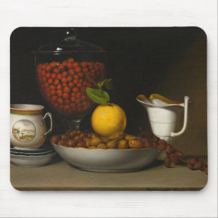 Raphaelle Peale - Still Life - Strawberries, Nuts, Mouse Pad