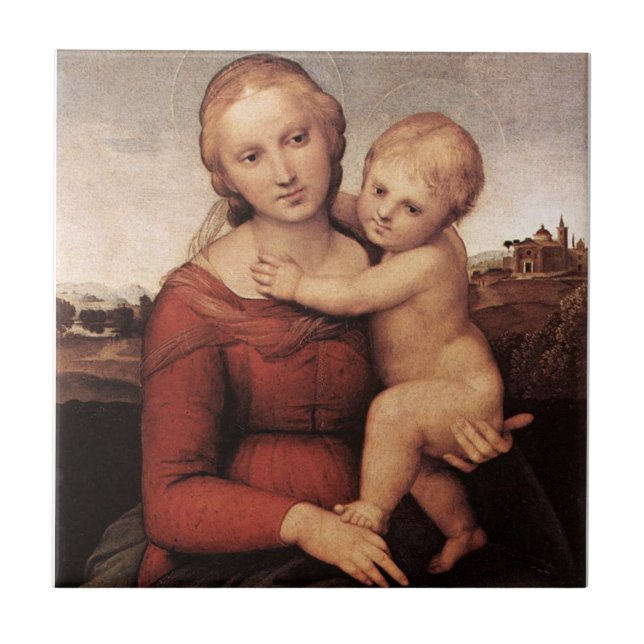 Raphael's Beautiful Madonna Ceramic Tile (Front)