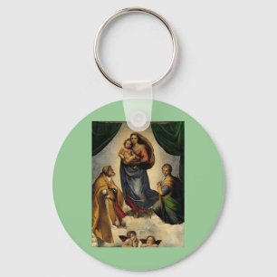 Raphael's Classic "Sistine Madonna" (circa 1513) Key Ring