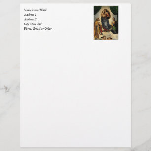 Raphael's Classic "Sistine Madonna" (circa 1513) Letterhead
