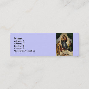 Raphael's Classic "Sistine Madonna" (circa 1513) Mini Business Card