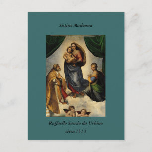 Raphael's Classic "Sistine Madonna" (circa 1513) Postcard