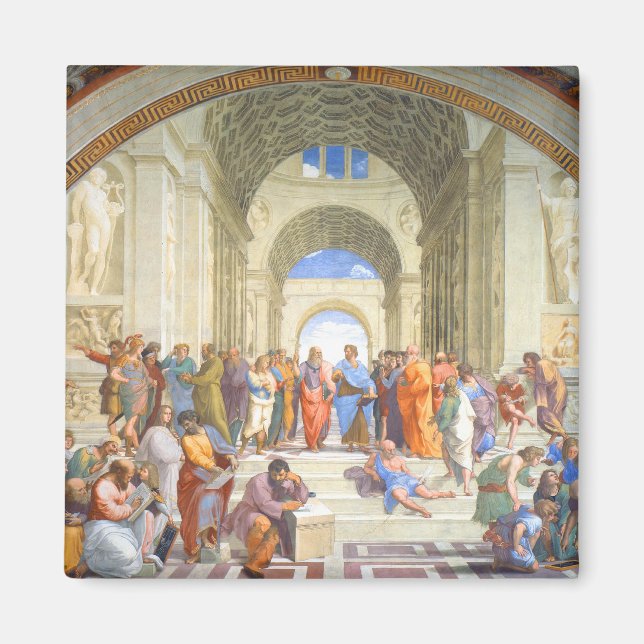 Raphael's School of Athens (Plato and Aristotle) Magnet (Front)