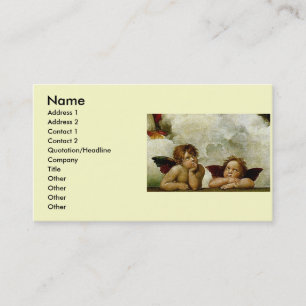 Raphael's "Sistine Madonna" (circa 1513) (Detail) Business Card