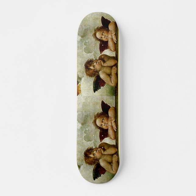 Raphael's "Sistine Madonna" (circa 1513) (Detail) Skateboard (Front)