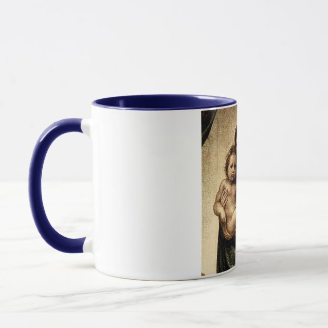 Raphael's "Sistine Madonna" Detail (circa 1513) Mug (Left)