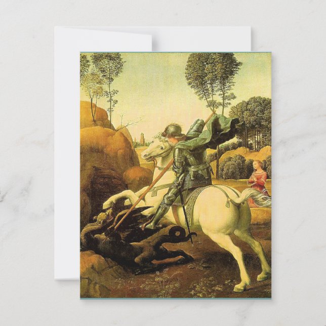 Raphael's "St. George and the Dragon" (circa 1505) Invitation (Front)