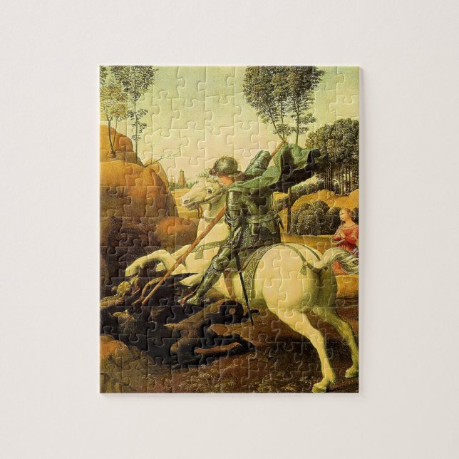 Raphael's "St. George and the Dragon" (circa 1505) Jigsaw Puzzle (Vertical)