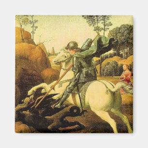 Raphael's "St. George and the Dragon" (circa 1505) Magnet