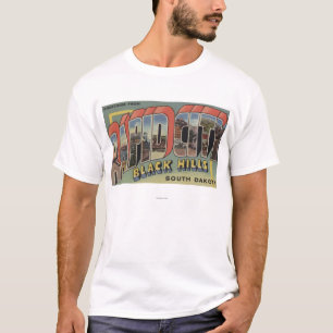 Rapid City, South Dakota - Large Letter Scenes T-Shirt