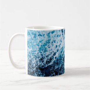 Rapid sea while sailing ship. Dramatic and picture Coffee Mug