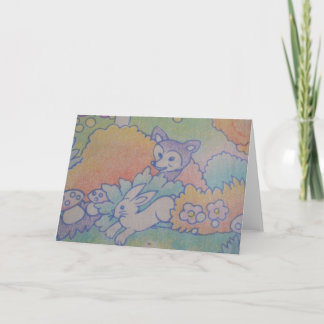 raposa e coelho card