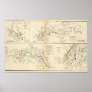 Rappahannock R, Chancellorsville, Fredericksburg Poster