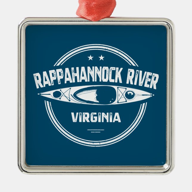Rappahannock River, Virginia Metal Ornament (Front)
