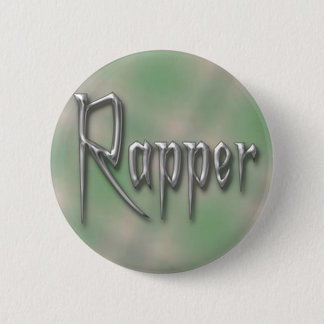 Rapper 6 Cm Round Badge (Front)