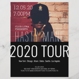 Rapper Concert Band Music Tour Flyer