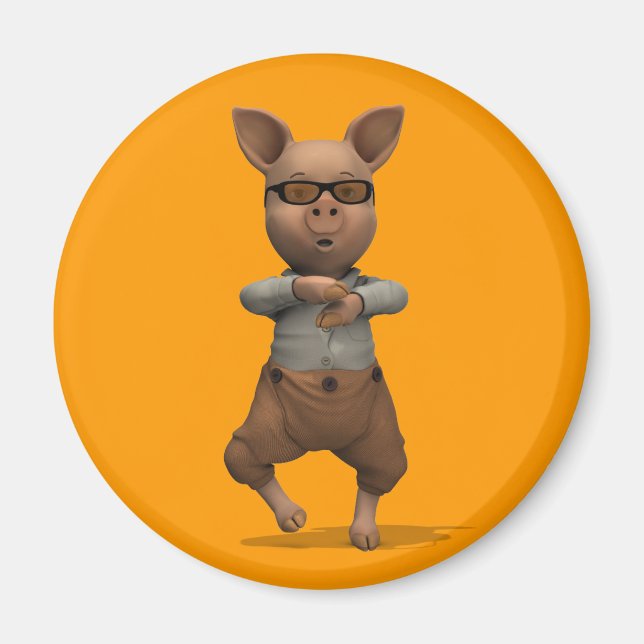 Rapper Pig Magnet (Front)