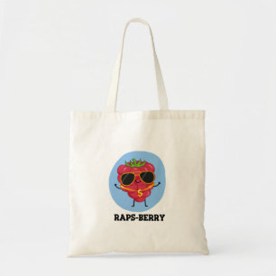 Raps-berry Cute Rapper Raspberry Pun Tote Bag
