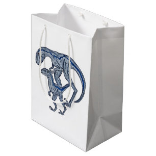 Raptor dinosaur infant newborn boy girl medium gift bag