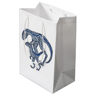 Raptor dinosaur infant newborn boy girl medium gift bag