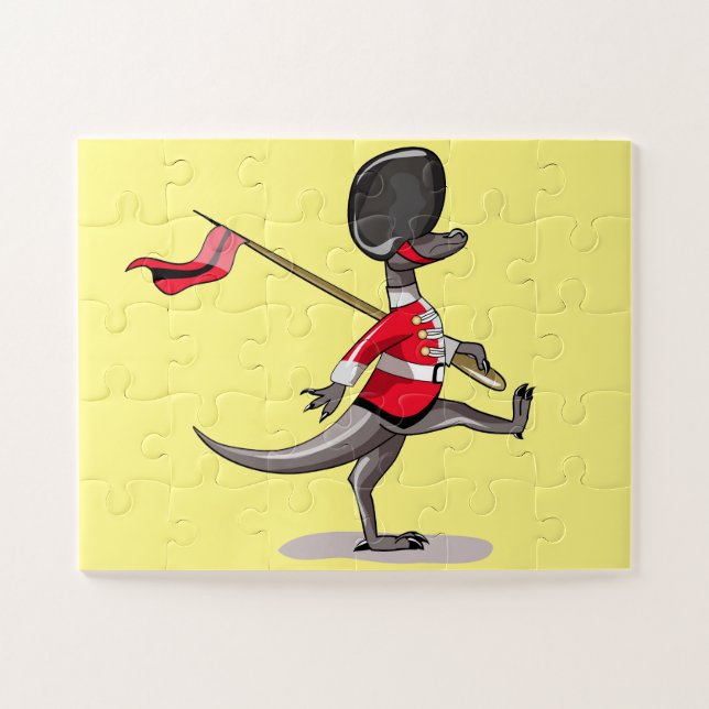 Raptor Dressed As A British Guard. Jigsaw Puzzle (Horizontal)