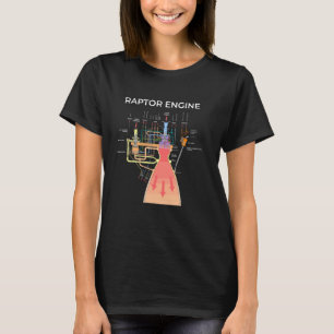 Raptor Engine Rocket Scientist T-Shirt