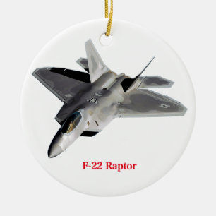 Raptor F-22 Ceramic Ornament
