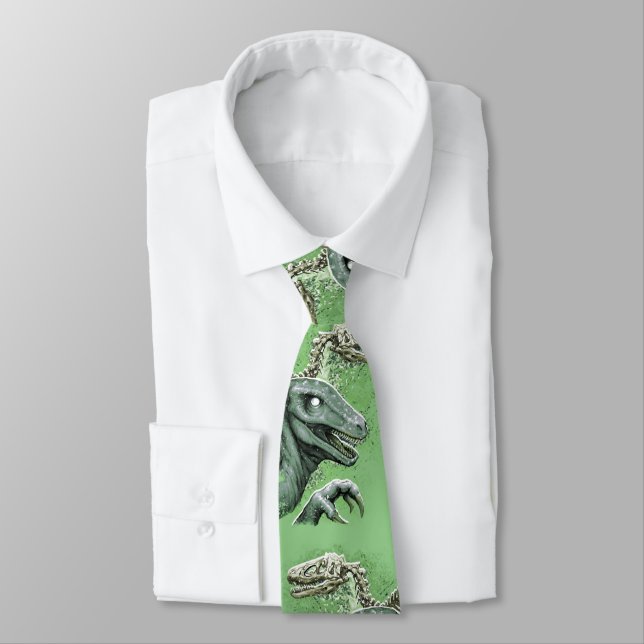 Raptor in Green Tie (Tied)