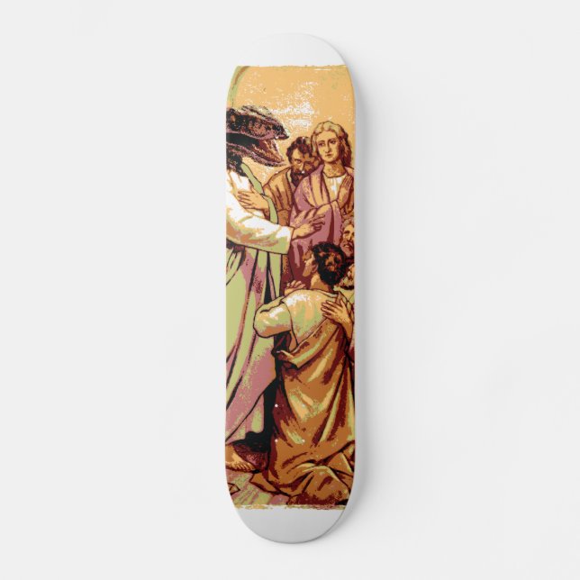 Raptor Jesus Skateboard (Front)