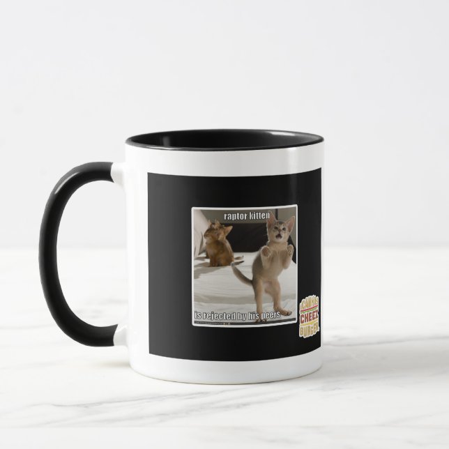 Raptor Kitten Mug (Left)