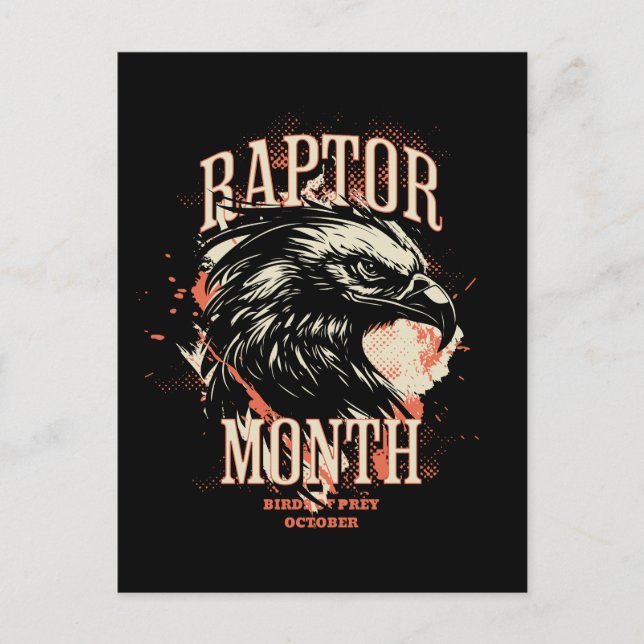 Raptor Month, Eagle Postcard (Front)