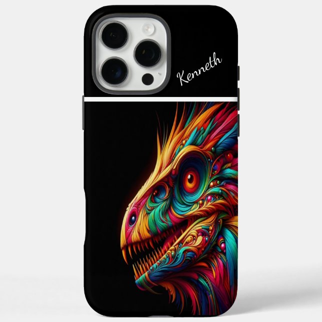  Raptor Rainbow Dragon's Gaze Case-Mate iPhone Case (Back)