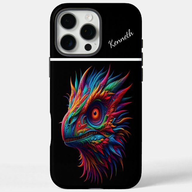 Raptor The Rainbow Dragon's Gaze Case-Mate iPhone Case (Back)