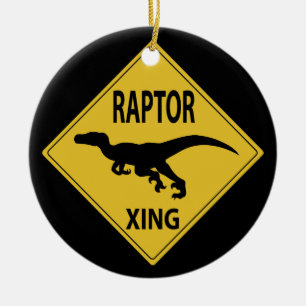Raptor Xing Ceramic Tree Decoration