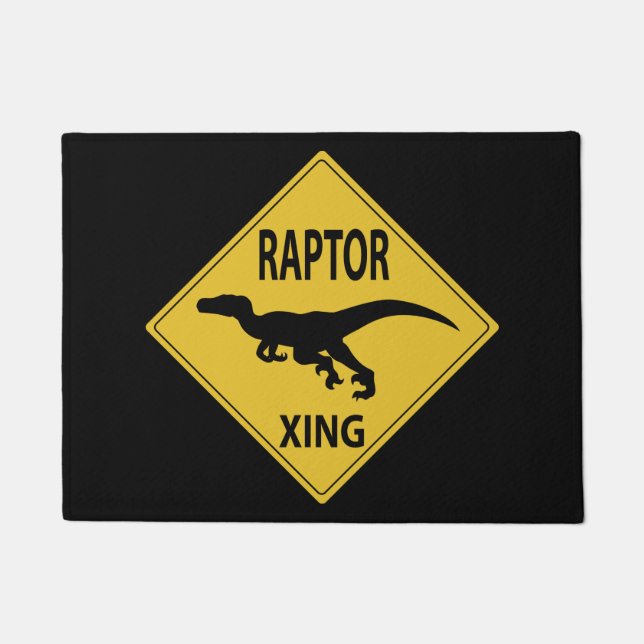 Raptor Xing Doormat (Front)