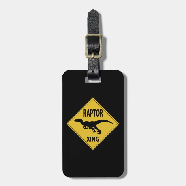 Raptor Xing Luggage Tag (Front Vertical)