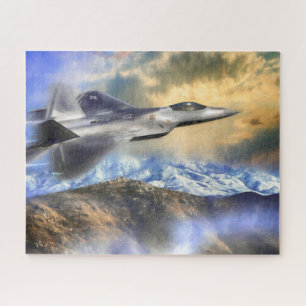 RAPTORS OVER AMERICA F22 JET JIGSAW PUZZLE