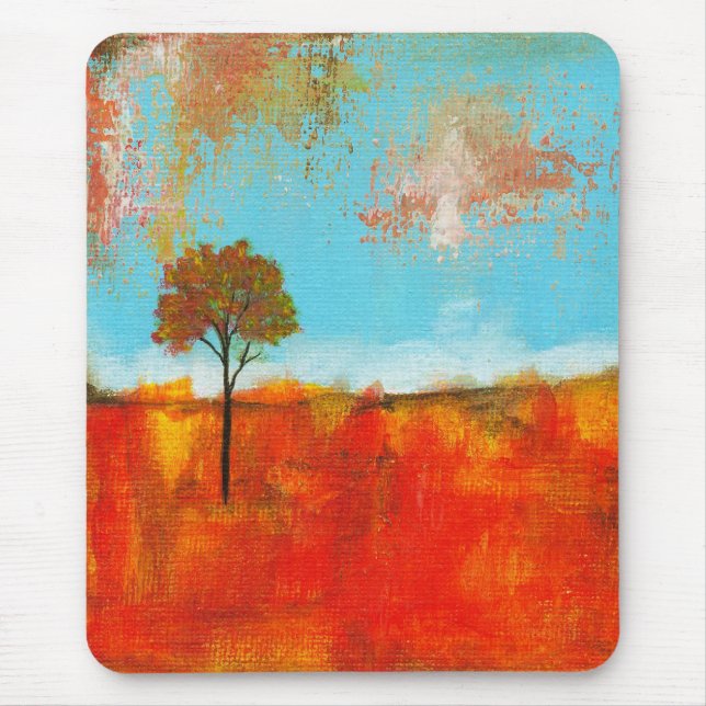 Rapture Abstract Landscape Tree Art Painting Mouse Pad (Front)