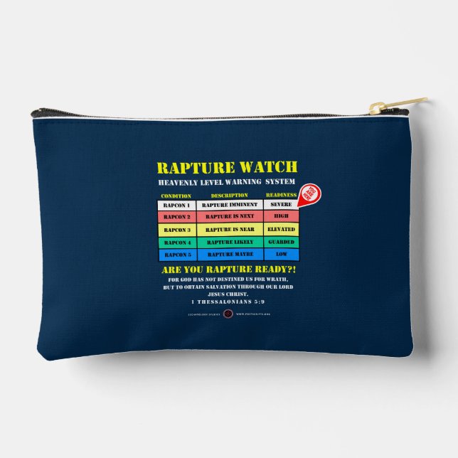 Rapture Alert Levels Accessory Pouch (Back)