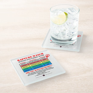 Rapture Alert Levels Glass Coaster