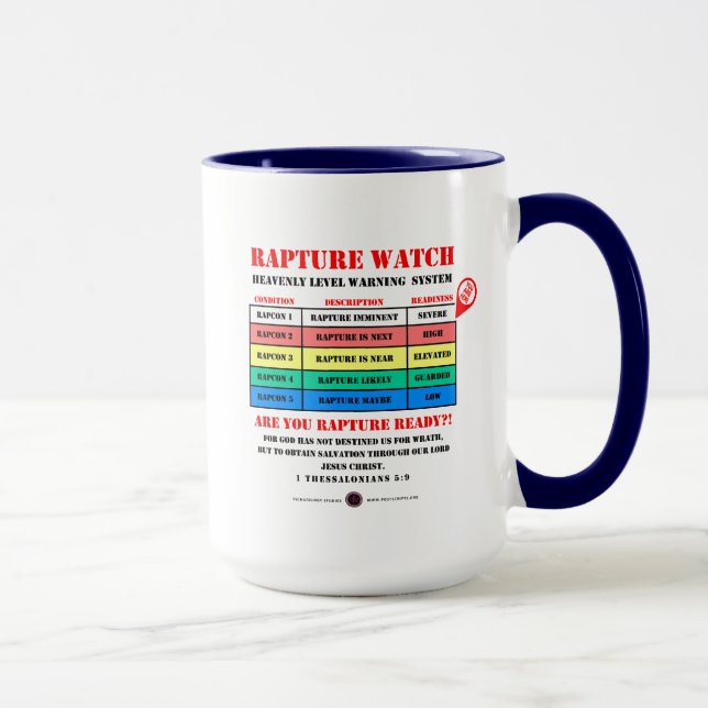 Rapture Alert Levels Mug (Right)