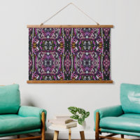Rapture In Colour Wood Topped Wall Tapestry